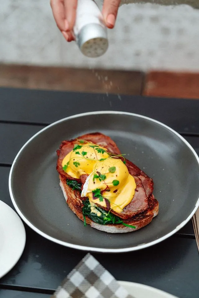 Freshly finished dish at Playground Cafe